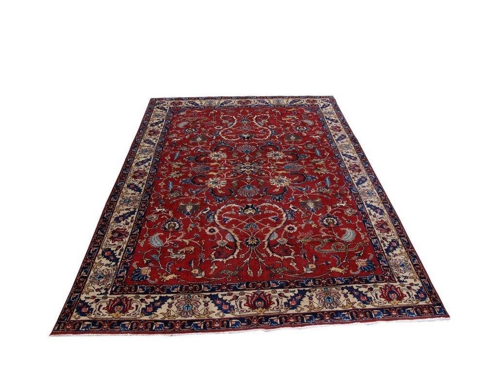 7x11 Authentic Hand Knotted Persian Tabriz Khoy Rug - Iran - bestrugplace