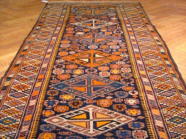 3x13 Antique Kazak Rug-Pakistan - bestrugplace