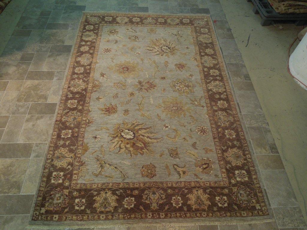 6x9 Vegetable Dyed Chobi Rug - India - bestrugplace