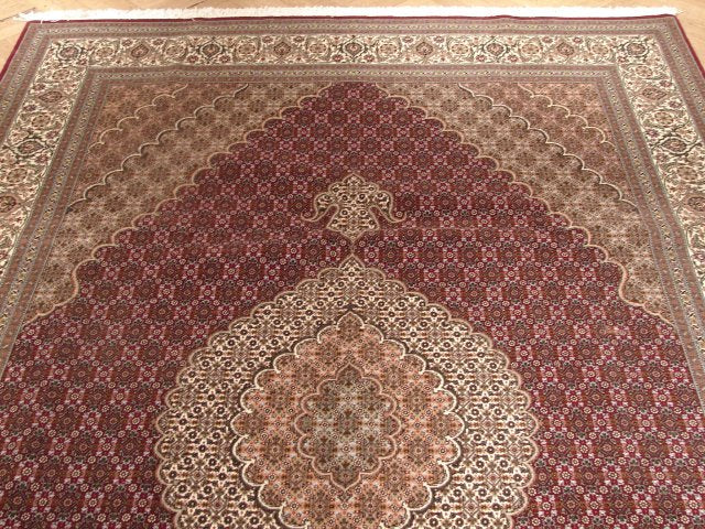 6.7 x 10.3 Red Persian Tabriz Mahi Rug 10636