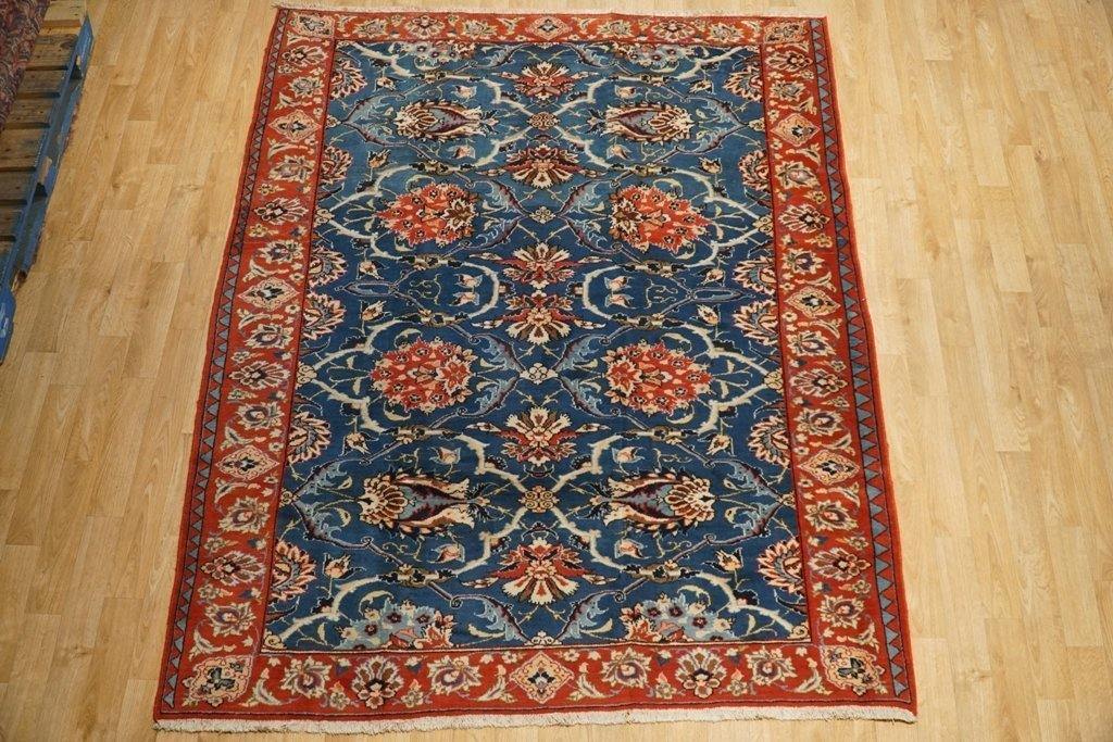 5x7 Authentic Hand Knotted Semi-Antique Persian Waramin Rug - Iran - bestrugplace