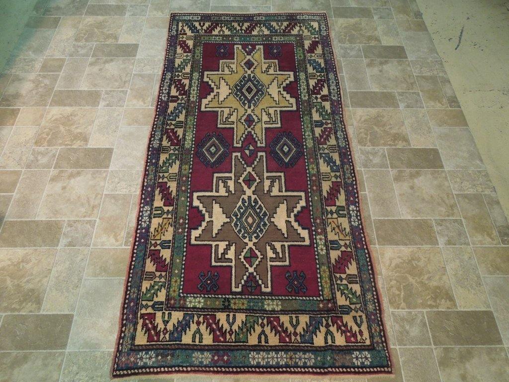 4' x 8' Berry-Red-Semi-Antique-Russian-Kazak-Runner.jpg