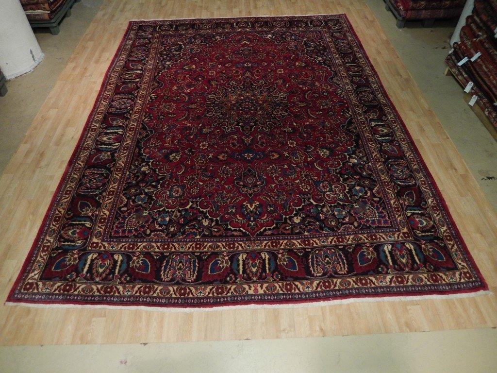9x13 Authentic Hand Knotted Semi-Antique Persian Tabriz Rug - Iran - bestrugplace