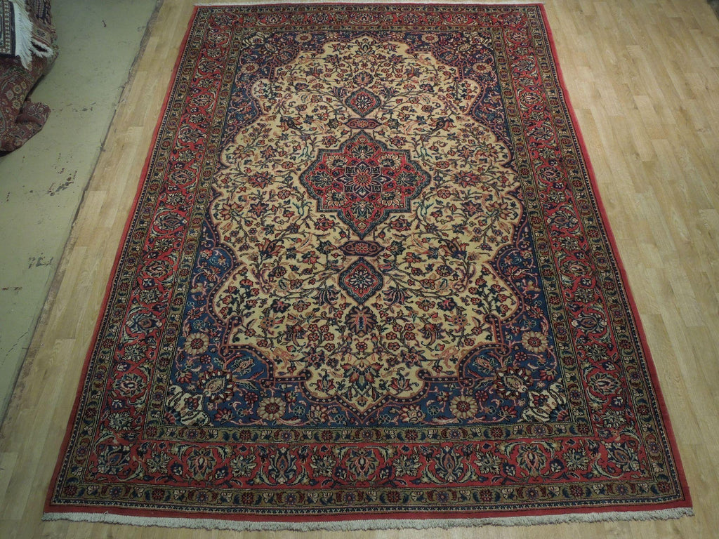 7x11 Authentic Hand-Knotted Persian Tabriz Rug - Iran - bestrugplace