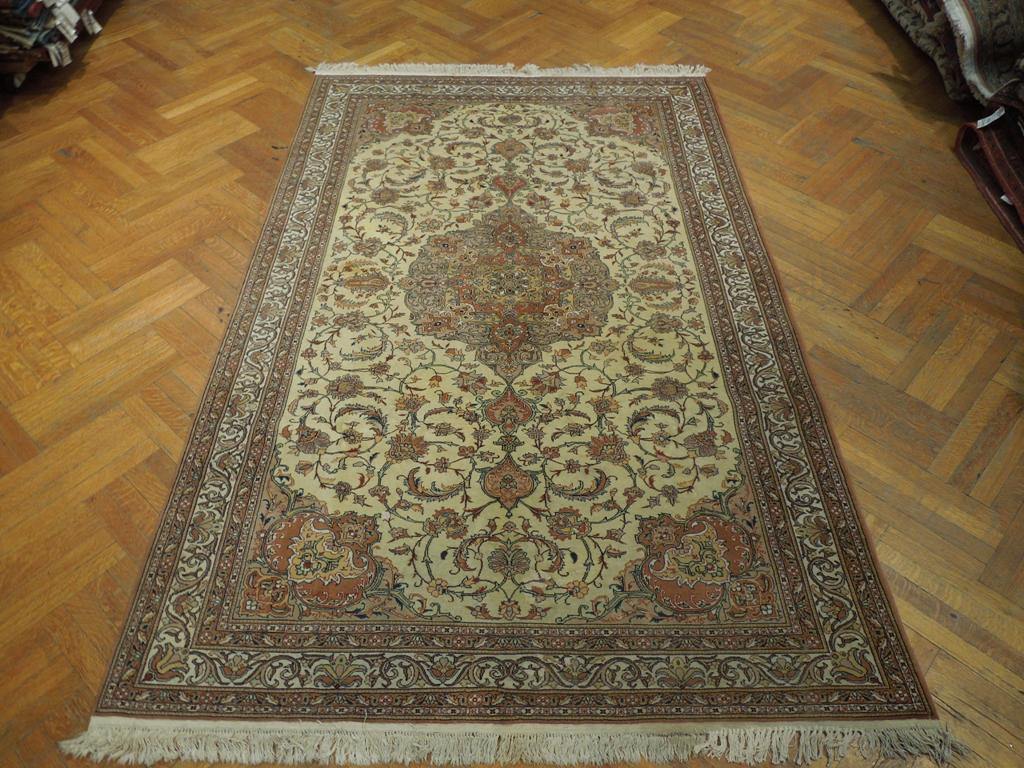 6x9 Semi-Antique Persian Tabriz Rug - Iran 23698 - bestrugplace