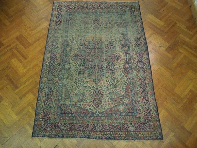 Luxurious 8x11 Authentic Handmade Persian Antique Rug-Iran - bestrugplace