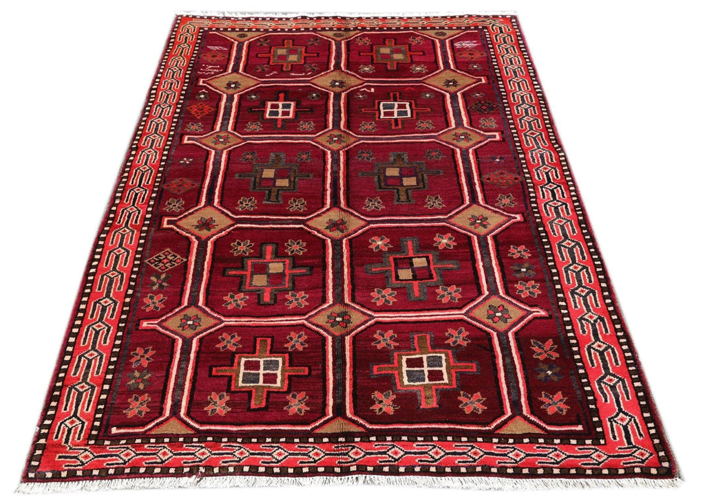 Luxurious 5x7 Authentic Hand-knotted Persian Hamadan Rug - Iran - bestrugplace