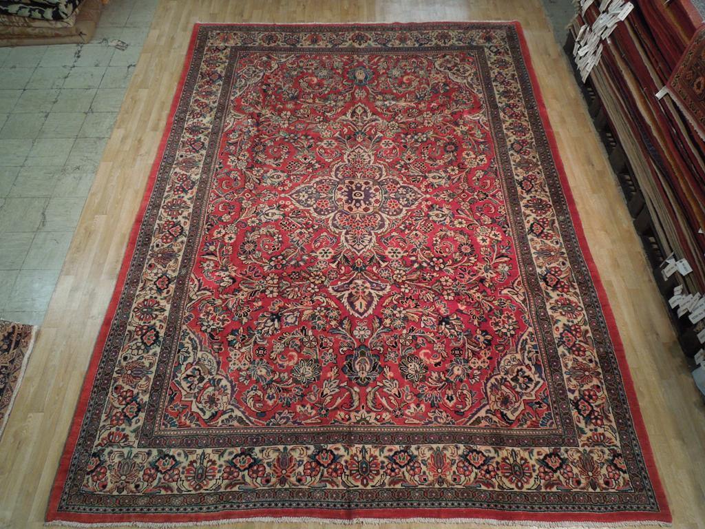 Karouk Rug 10' x 14' Red Traditional Sarouk Rug - Traditional 18927 | www ...