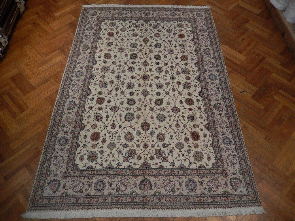 8x12 Authentic Handmade High End Wool & Silk Persian Tabriz Rug - Iran - bestrugplace