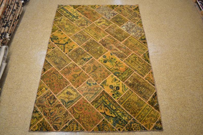 6x9 Authentic Handmade Persian Patchwork Rug - Iran - bestrugplace