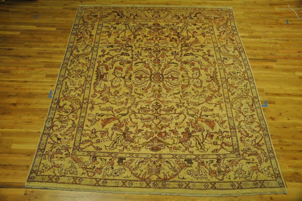 Radiant 8x10 Authentic Hand-Knotted Vegetable Dyed Chobi Peshawar Rug - Pakistan - bestrugplace