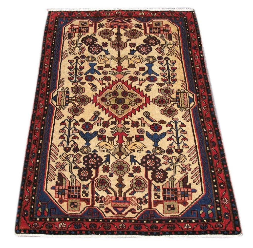 Luxurious 3x5 Authentic Hand-knotted Persian Hamadan Rug - Iran - bestrugplace