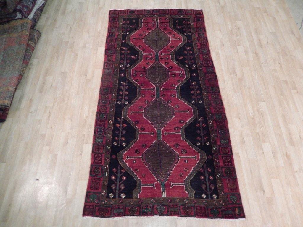 5x9 Authentic Handmade Semi-Antique Persian Hamadan Runner - Iran - bestrugplace