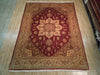 Load image into Gallery viewer, Authentic-Burgundy-Heriz-Rug.jpg