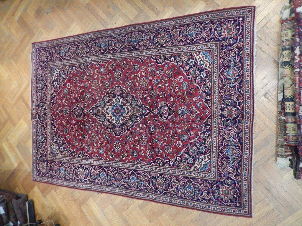 7x10 Authentic Hand Knotted Persian Kashan Rug - Iran - bestrugplace