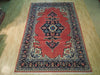 Load image into Gallery viewer, 7 x 10.8 Persian Sarouk Rug CORAL RED 72410