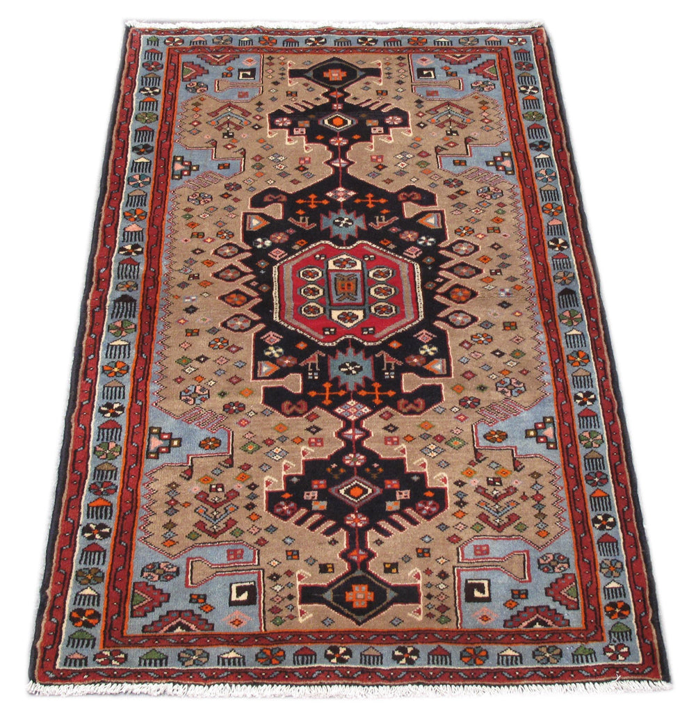 Luxurious 3x5 Authentic Hand-knotted Persian Hamadan Rug - Iran - bestrugplace