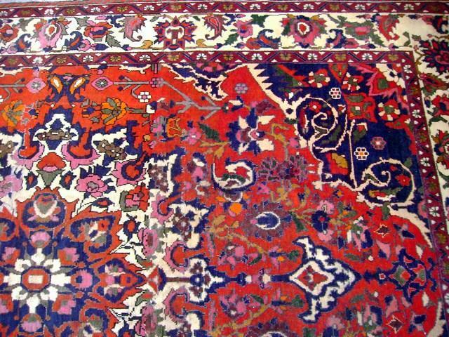 6.10 x 9.8 Red Persian Bakhtiar Rug 7478