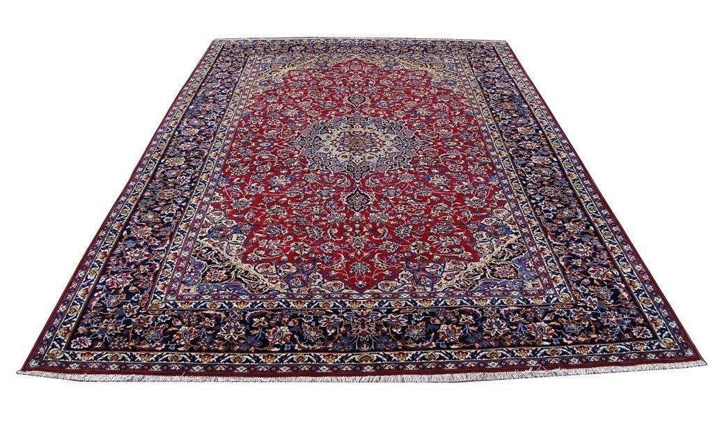 10x14 Authentic Hand Knotted Persian Isfahan Rug - Iran - bestrugplace