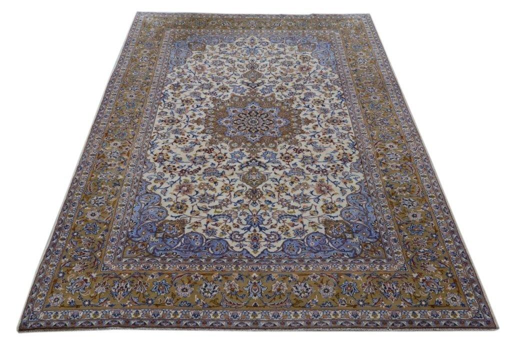 9x13 Authentic Hand-knotted Persian Signed Kashan Rug - Iran - bestrugplace