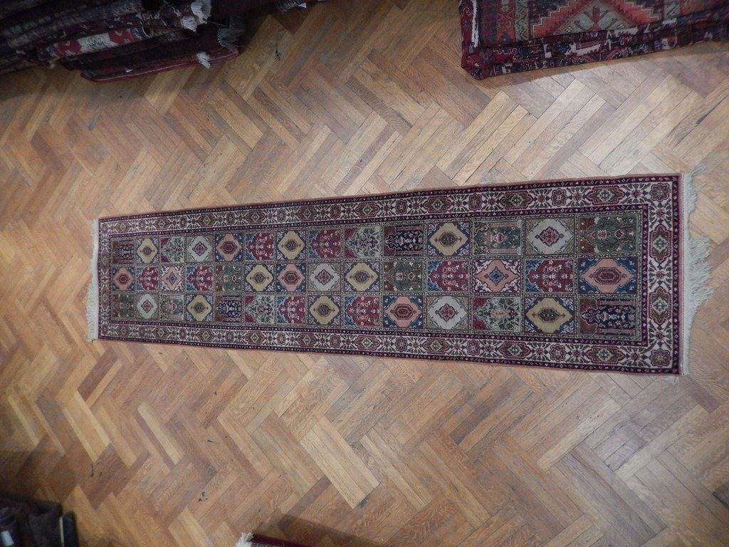 3x11 Authentic Hand Knotted Semi-Antique Persian Bakhtiari Runner - Iran - bestrugplace