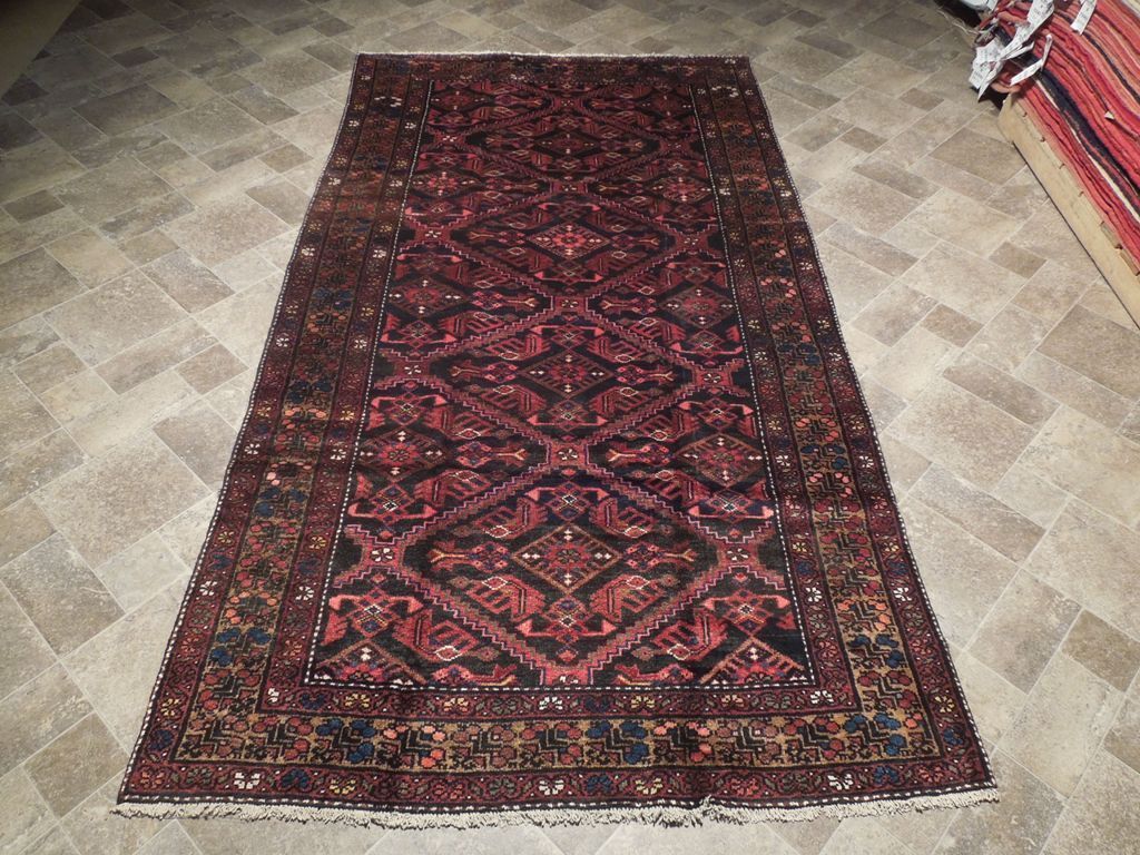 5' x 10' Wine Red Semi-Antique-Persian-Kurd-Bijar-Rug.jpg