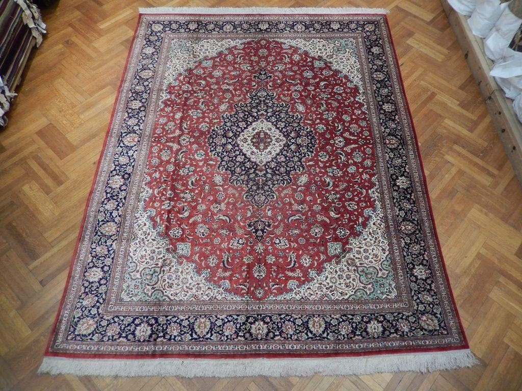 10x13 Authentic Handmade High End Silk Persian Qum Rug - Iran - bestrugplace