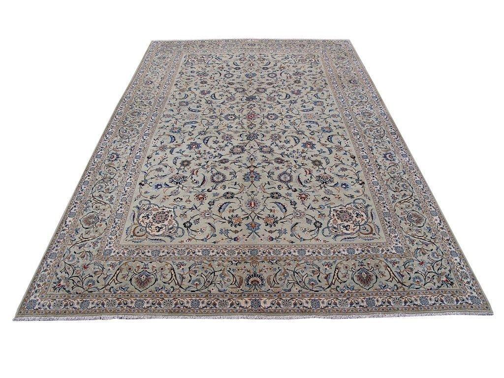 9x13 Authentic Hand Knotted Persian Kashan Rug - Iran - bestrugplace