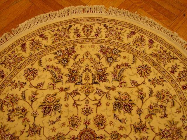 5x5 Sino Tabriz Wool & Silk Rug-China - bestrugplace