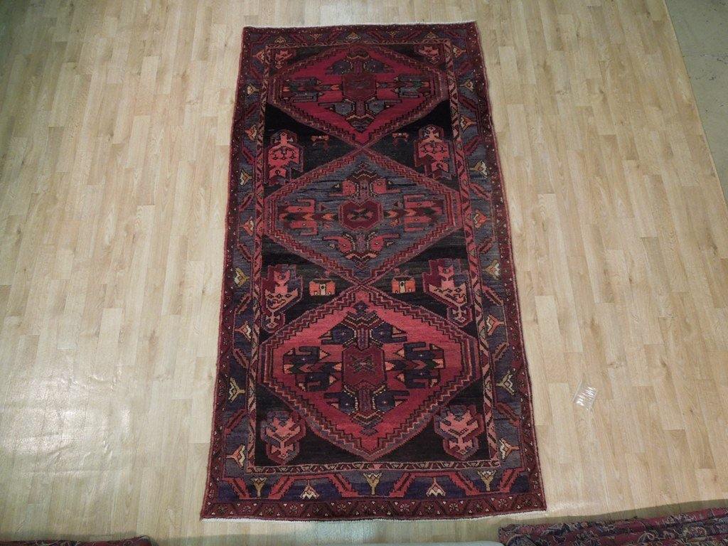 4x8 Authentic Handmade Semi-Antique Persian Hamadan Rug - Iran - bestrugplace