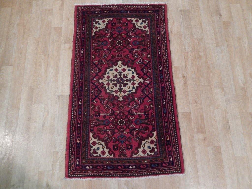 2x4 Authentic Handmade Semi-Antique Persian Hamadan Rug - Iran - bestrugplace