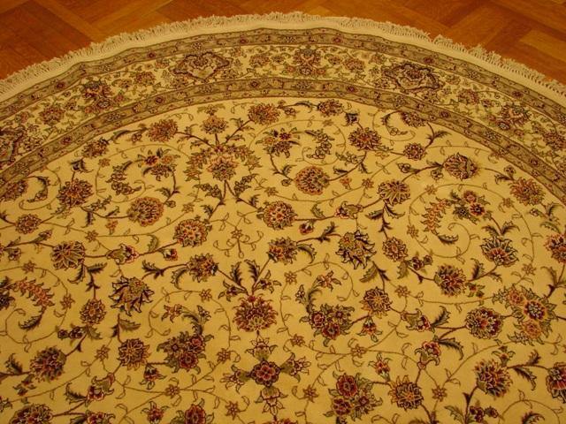 9x9 Silk&Wool Sino Tabriz Rug-China - bestrugplace