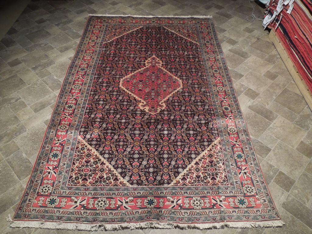 7x10 Authentic Hand Knotted Semi-Antique Persian Koliai Rug - Iran - bestrugplace