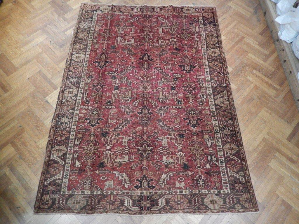 8x11 Antique Persian Heriz Rug - Iran - bestrugplace