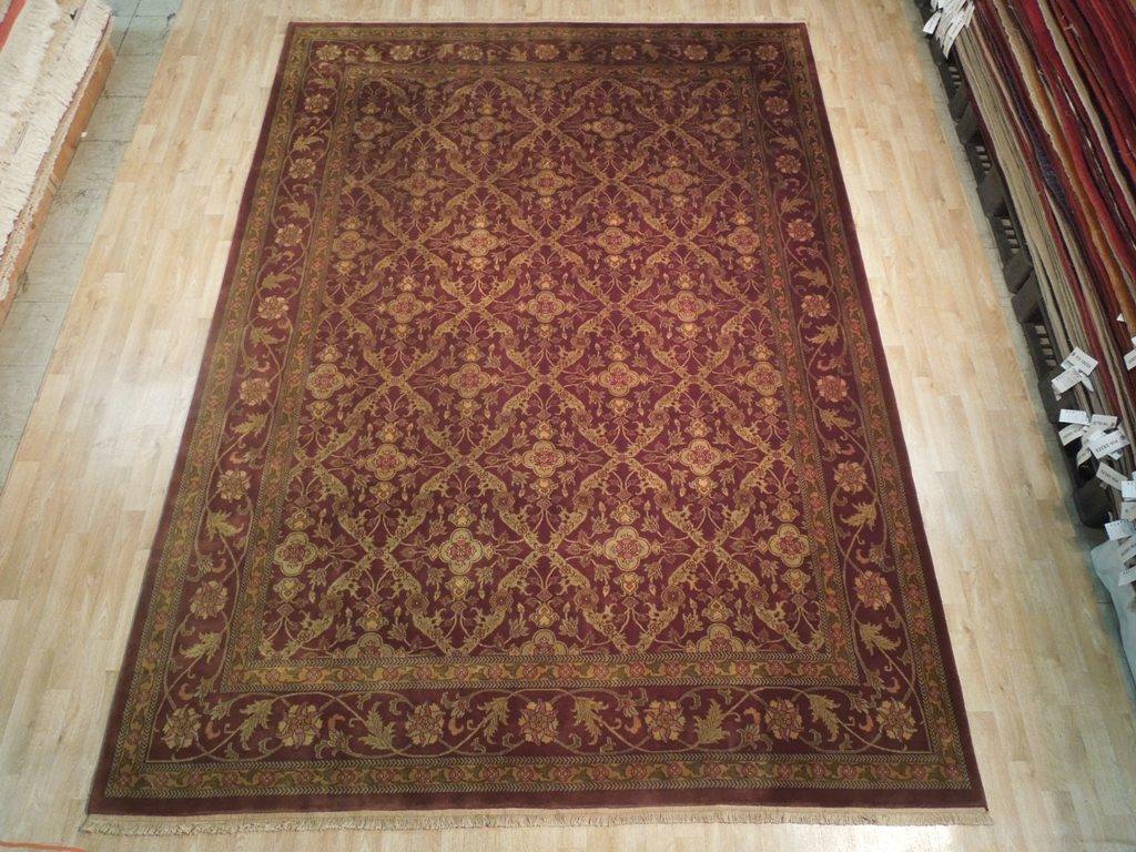 Fascinating 8x12 Authentic Handmade Mogul Persian Style Rug - India - bestrugplace