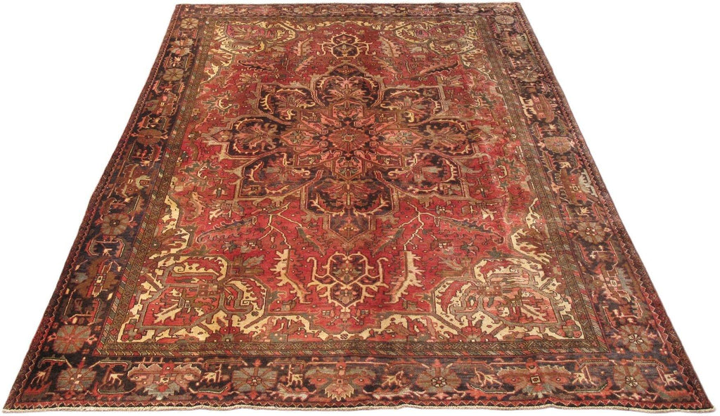 Luxurious 9x13 Authentic Hand-knotted Persian Heriz Rug - Iran - bestrugplace