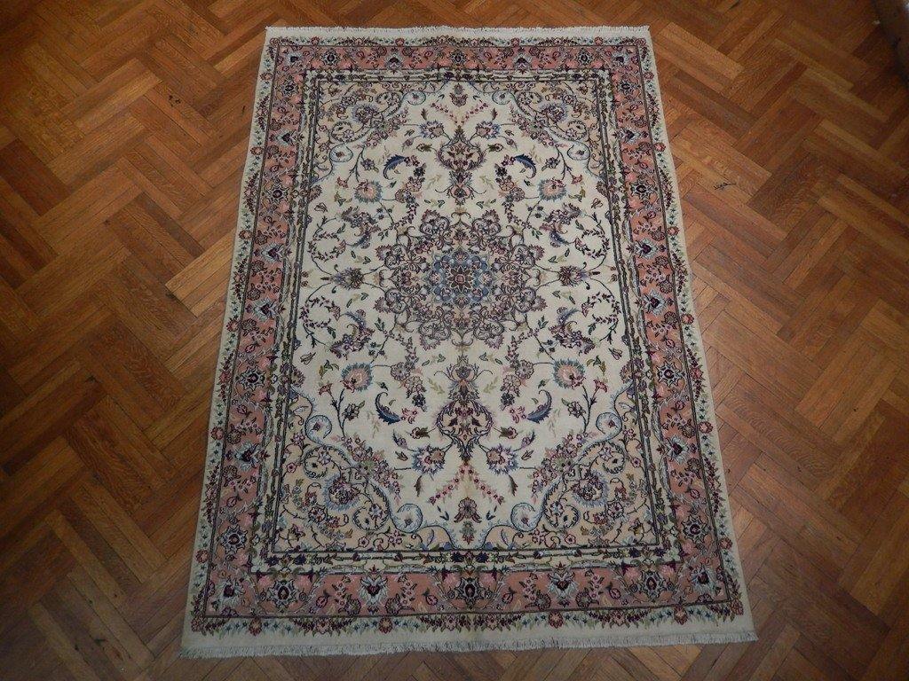7x10 Authentic Handmade Signed Wool & Silk Persian Tabriz Rug - Iran - bestrugplace