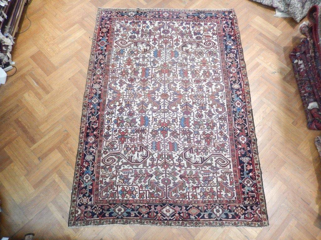 7x10 Semi-Antique Persian Heriz Rug - Iran - bestrugplace