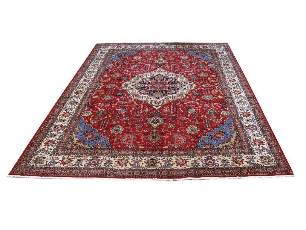 10x13 Authentic Hand Knotted Persian Tabriz Rug - Iran - bestrugplace