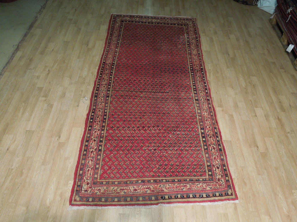 4' x 9' Red-Semi-Antique-Persian-Mir-Runner.jpg