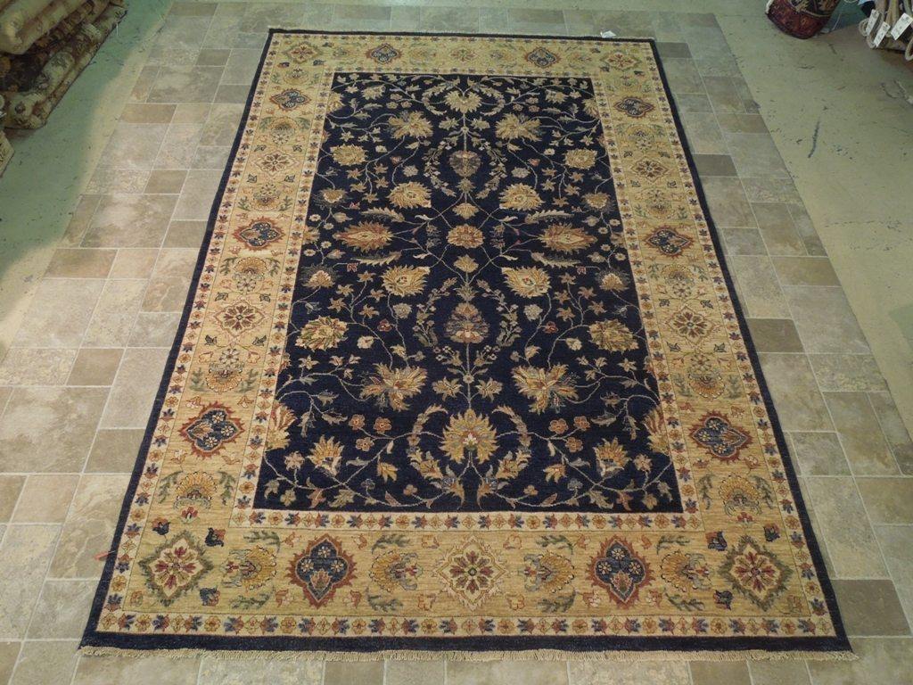 6x10 Vegetable Dyed Chobi Rug - India - bestrugplace