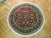 Load image into Gallery viewer, Authentic-Wool-Silk-Round-Rug.jpg