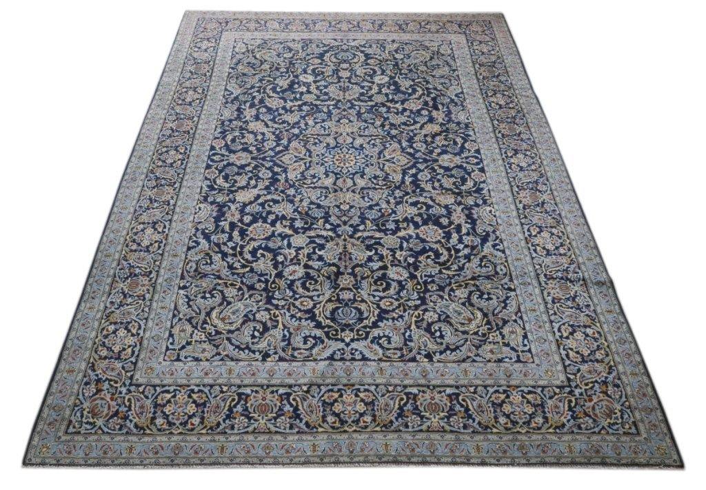 9x13 Authentic Hand-knotted Persian Signed Kashan Rug - Iran - bestrugplace