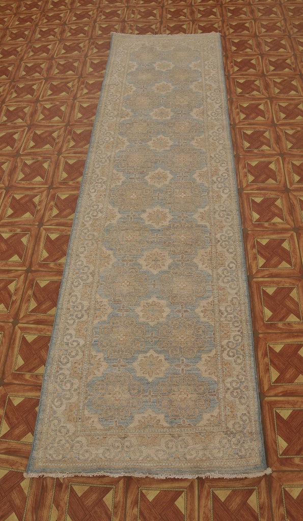 3' x 10' Vegetable Dyed Beige Chobi Peshawar Rug 25196