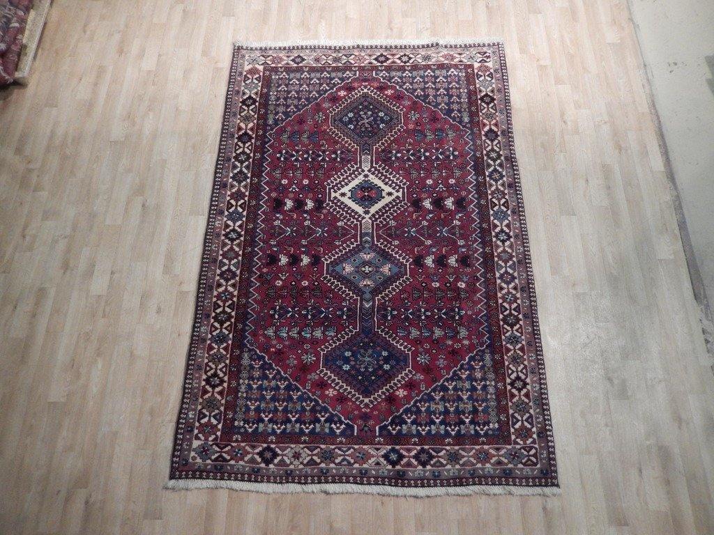 5x8 Authentic Hand Knotted Semi-Antique Persian Yalameh Rug - Iran - bestrugplace