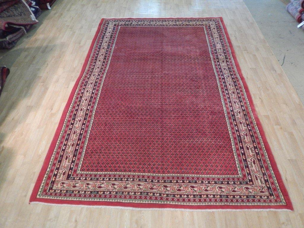 7x11 Authentic Hand Knotted Persian Mir Sarouk Rug - Iran - bestrugplace