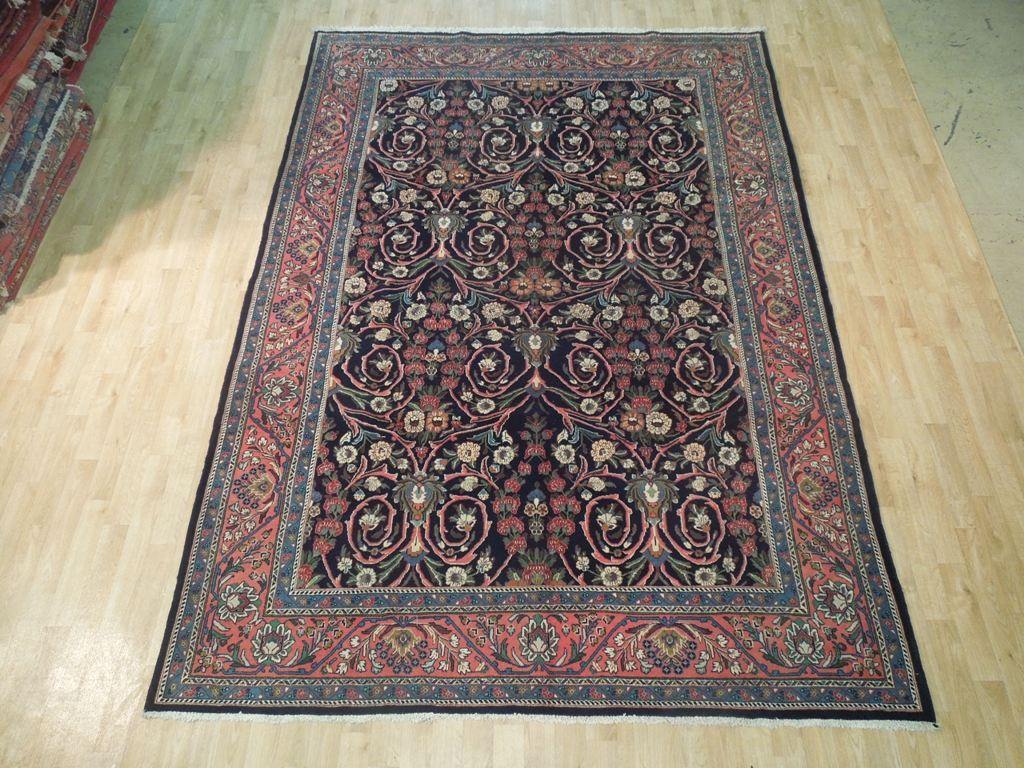 7x10 Authentic Hand Knotted Fine Persian Sarouk Rug - Iran - bestrugplace