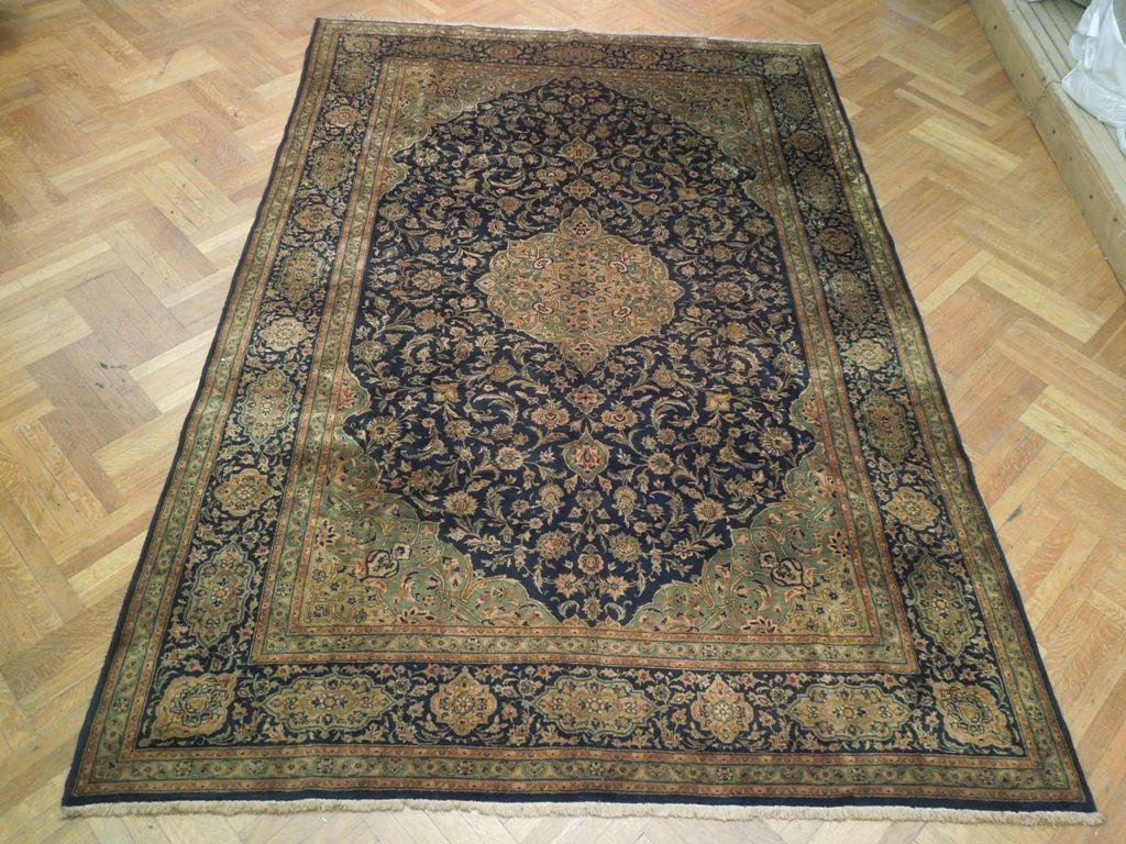 8x12 Authentic Handmade Persian Kashan Rug - Iran - bestrugplace