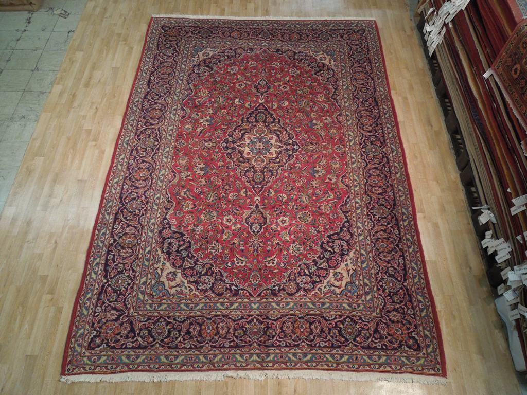 Dazzling 8x12 Authentic Handmade Persian Kashan Rug - Iran - bestrugplace