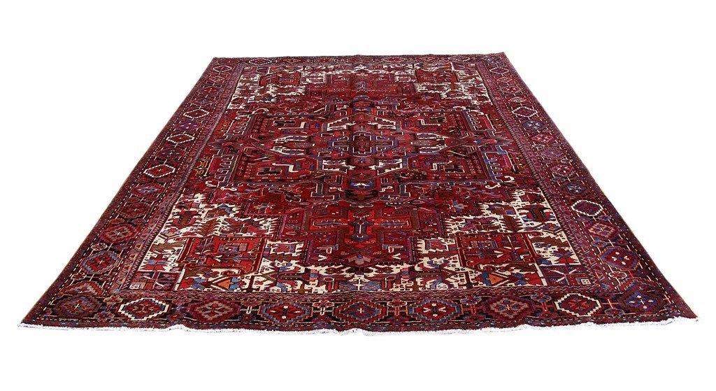 10x13 Authentic Hand Knotted Persian Heriz Rug - Iran - bestrugplace